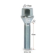 Болт M12x1.5 S45 H17 Zn конус Вектор 075177 Z